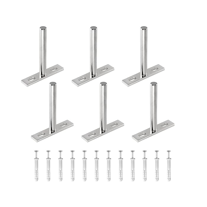 Buy Seimneire 6pcs 3 Inch Floating Shelf Bracket, Heavy Duty Hidden