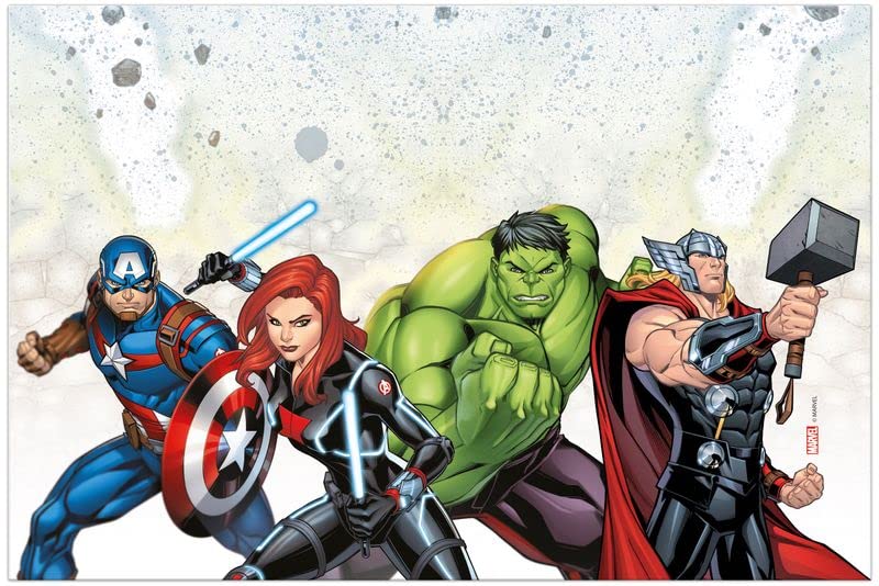 Procos Avengers Mighty Plastic Tablecloth - Multicoloured