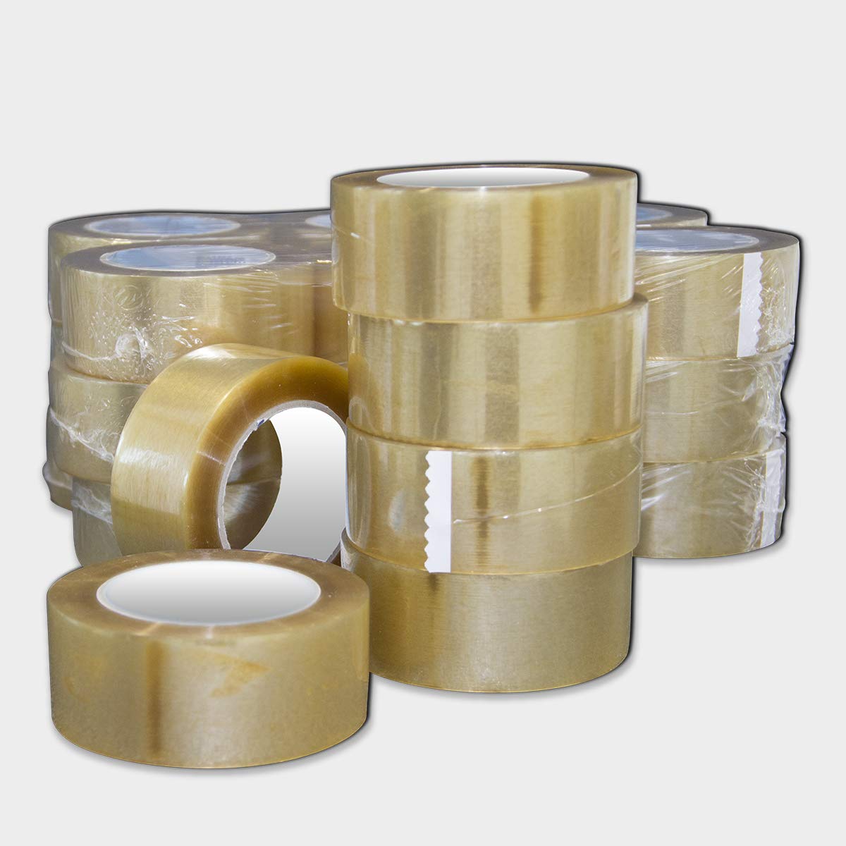 ImballaggiPer Nastro Adesivo Trasparente, Rotolo di Nastro Adesivo per Imballare e Spedire Oggetti Fragili, H4,8 cm L66 mt, 36 pezzi