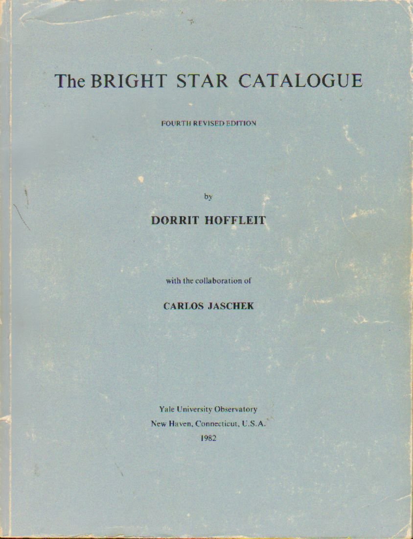 The Bright Star Catalogue Hoffleit, Dorrit Amazon.in Books