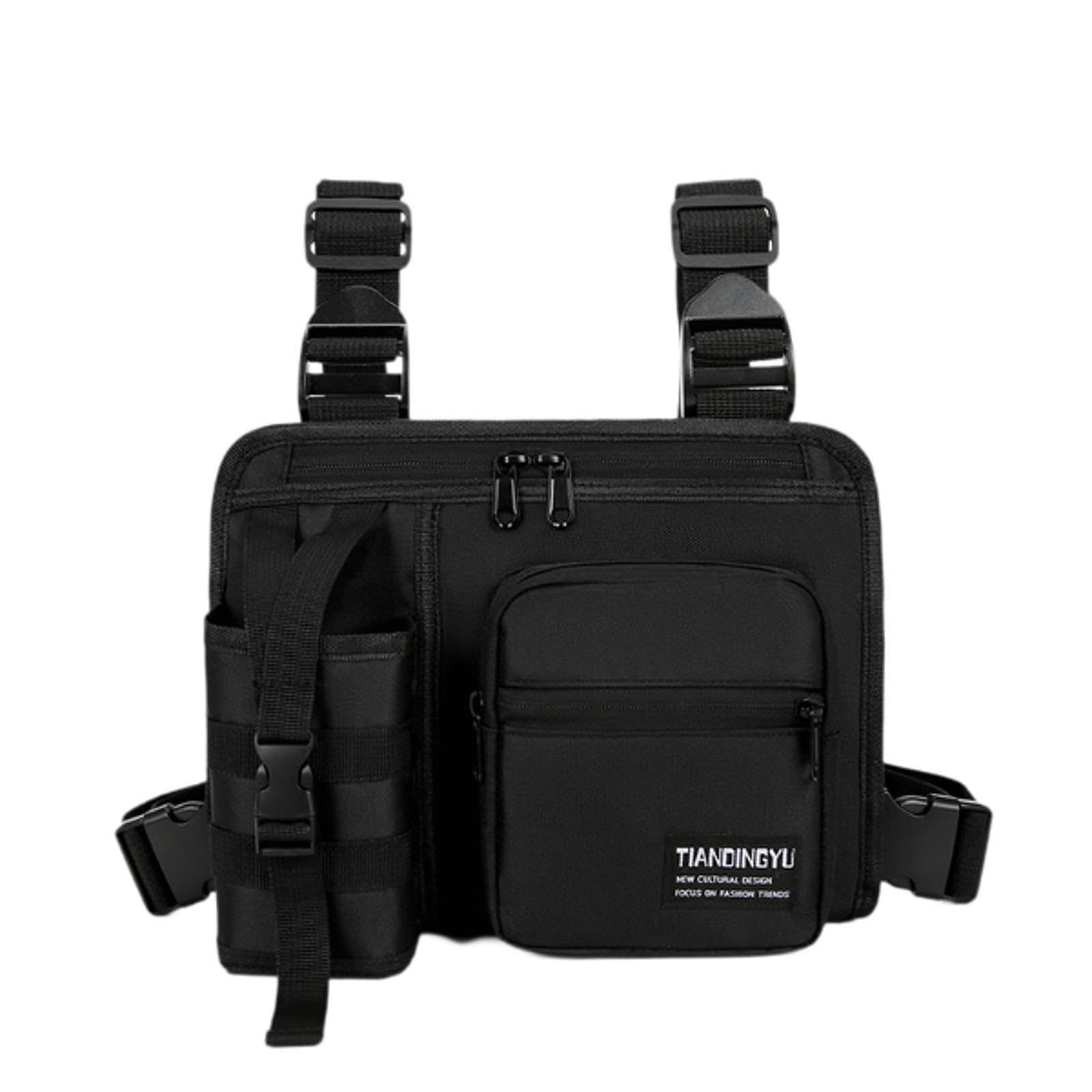 NIVAA Chest Bag Lightweight Water Resistant Chest Pack for Cycling Hiking Workouts-image-5