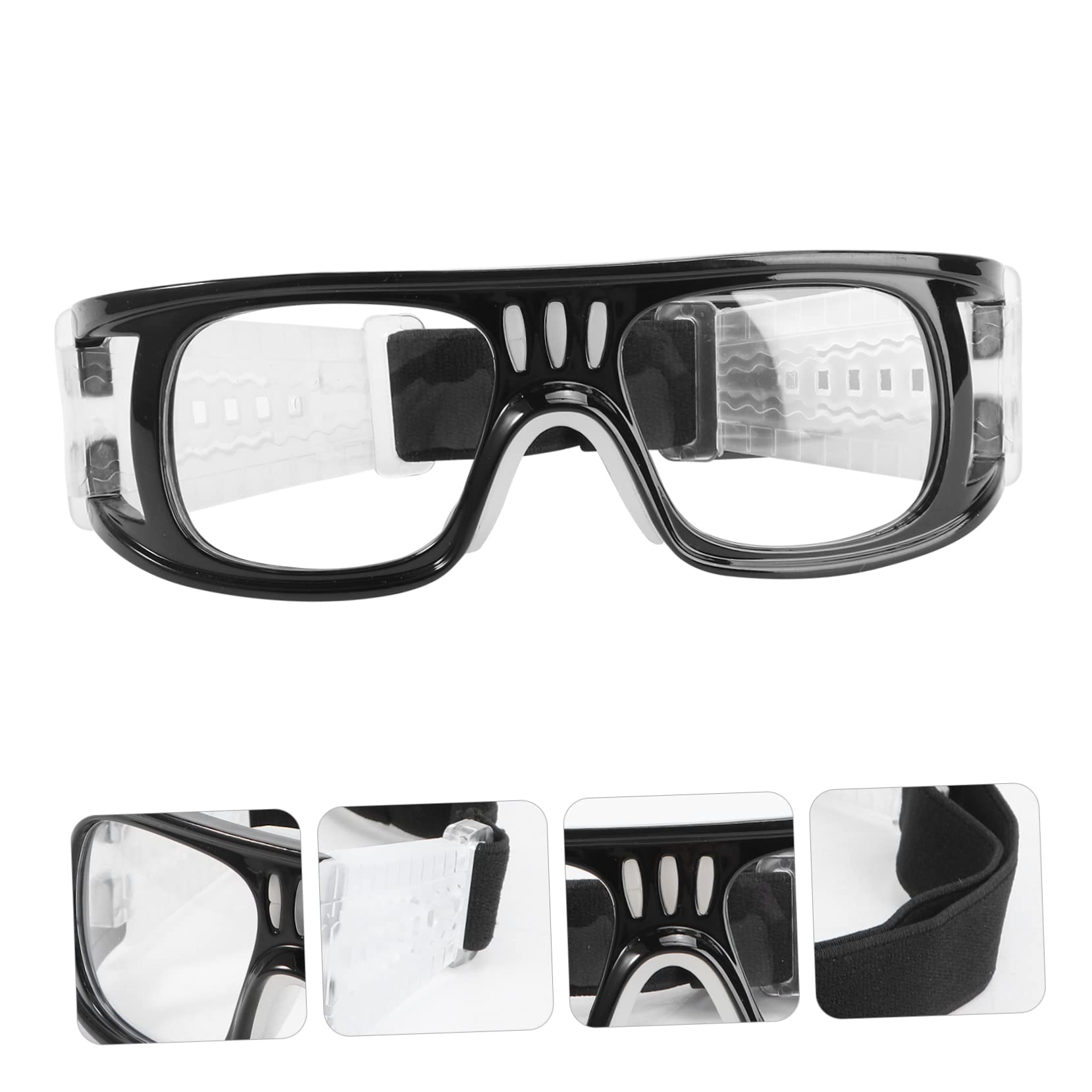 INOOMP 3 Piezas Gafas De Baloncesto Gafas Resistentes a Los Rayos Ultravioleta Pendientes De Calabaza Gafas De Enfermería Gafas De Protección Trabajar Gafas Claras Deportes Jugar Fútbol
