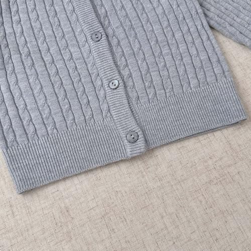 Girls Cardigan Sweater Kids School Uniforms Toddler Classic Long Sleeve Button Knit Solid Sweaters Tops Fall Winter2