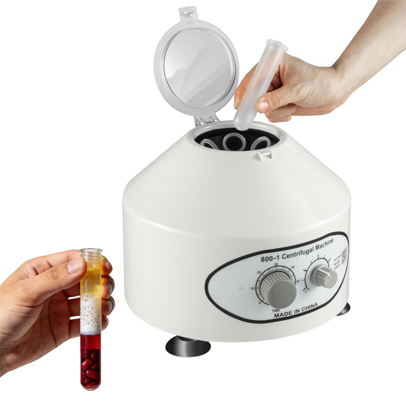 Centrifugadora de mesa para laboratorio EU Lab 25 W 220 V 0~4000 rpm 1960 factor separación 0~60min tiempo