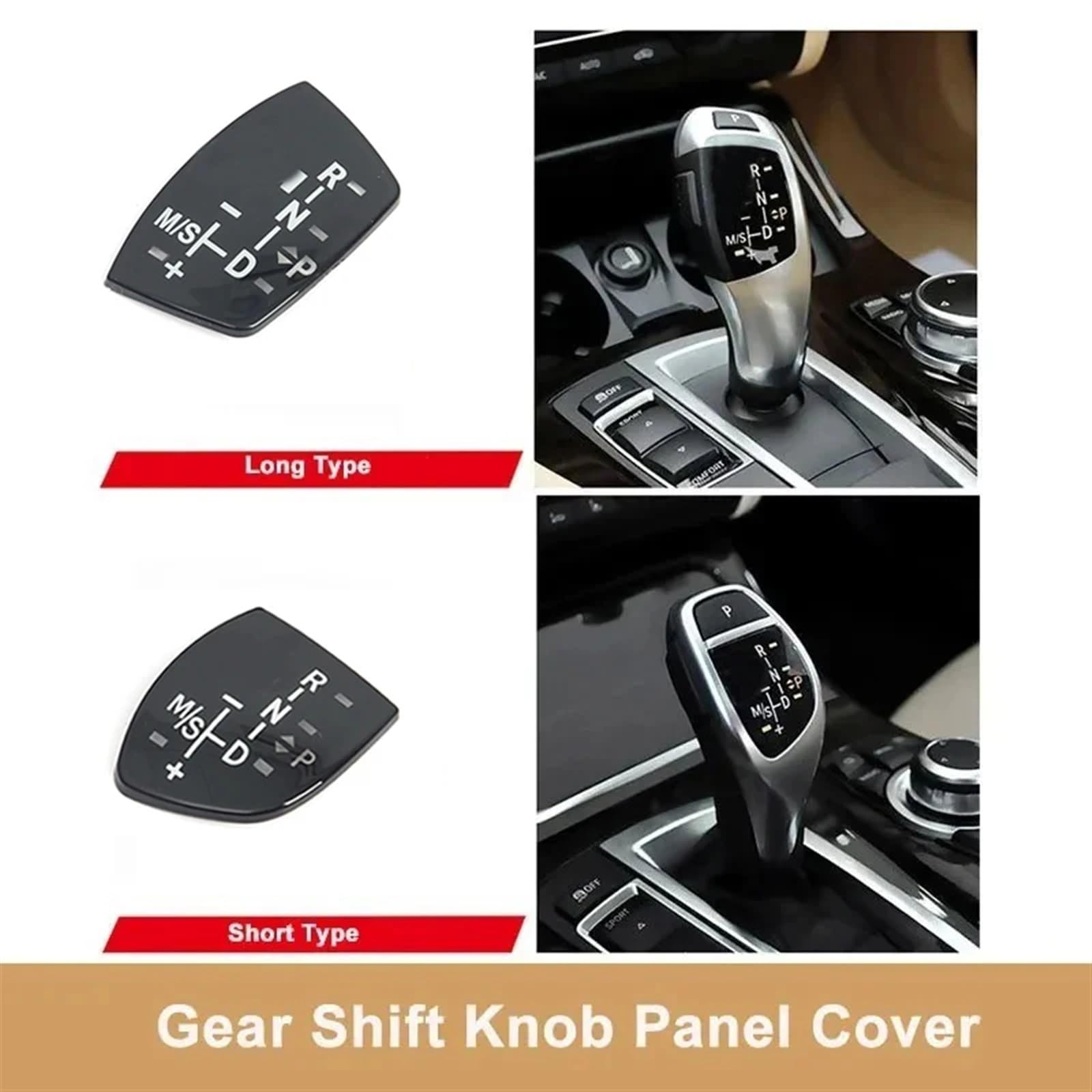 Zamiennik drążka zmiany biegów samochodu do BMW 1 2 3 4 5 7 Series F10 F11 F01 F02 X1 X3 X4 X5 X6 M3 M5 F30 F32 F48 F25 F15 F16 Gałka zmiany biegów samochodu osłona dźwigni zmiany biegów Krótki typ z