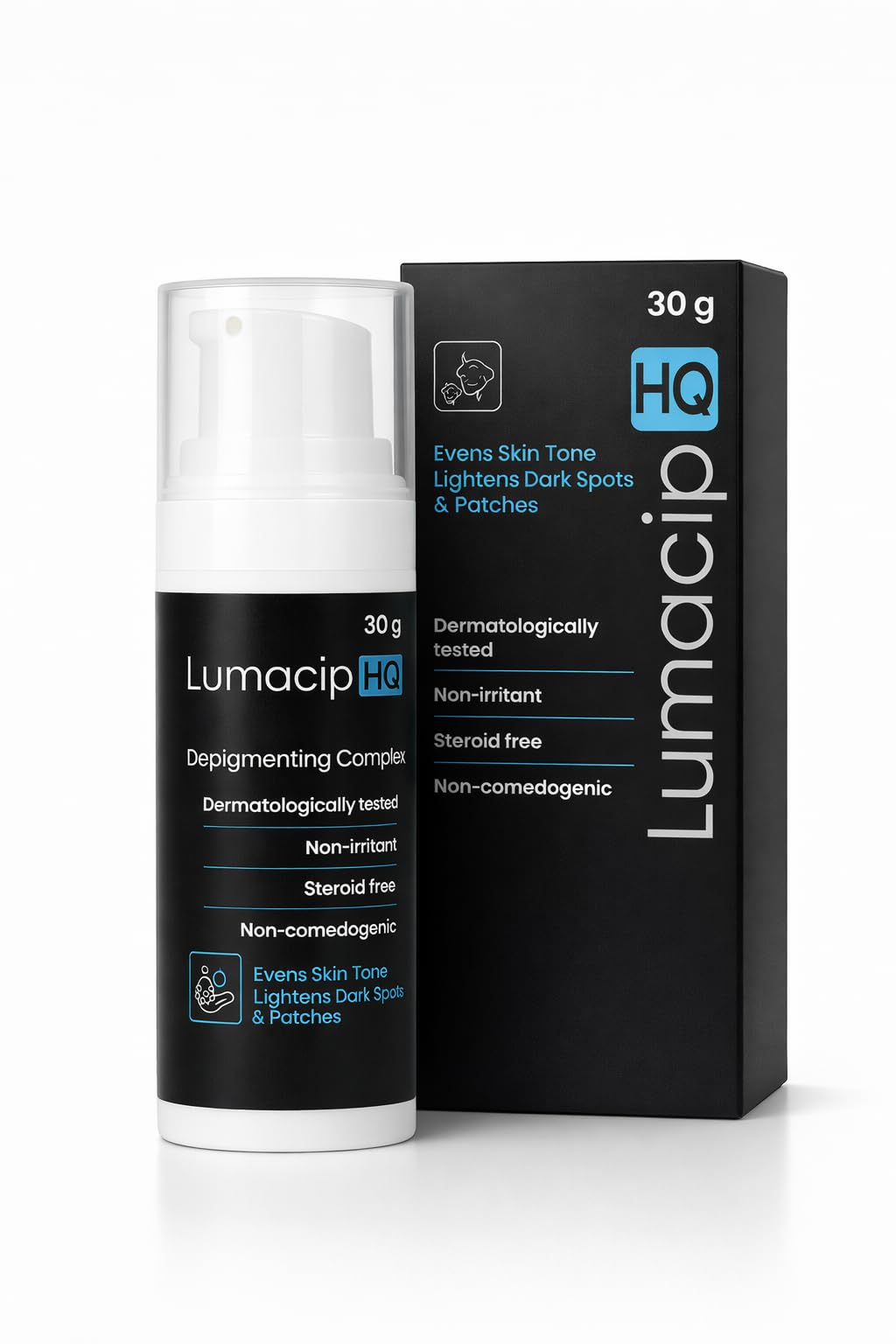 Lumacip HQ Depigmenting Complex, Evens Skin Tone, Lightens Dark Spots & Patches | Dermatologically Tested | Steroid-Free | Non-Irritant | Non-Comedogenic-image-2