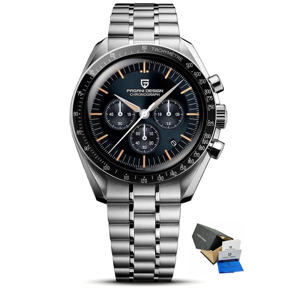 Pagani Design 1701 Men's Watch, Chronograph, VK63 Japanese Quartz Movement,