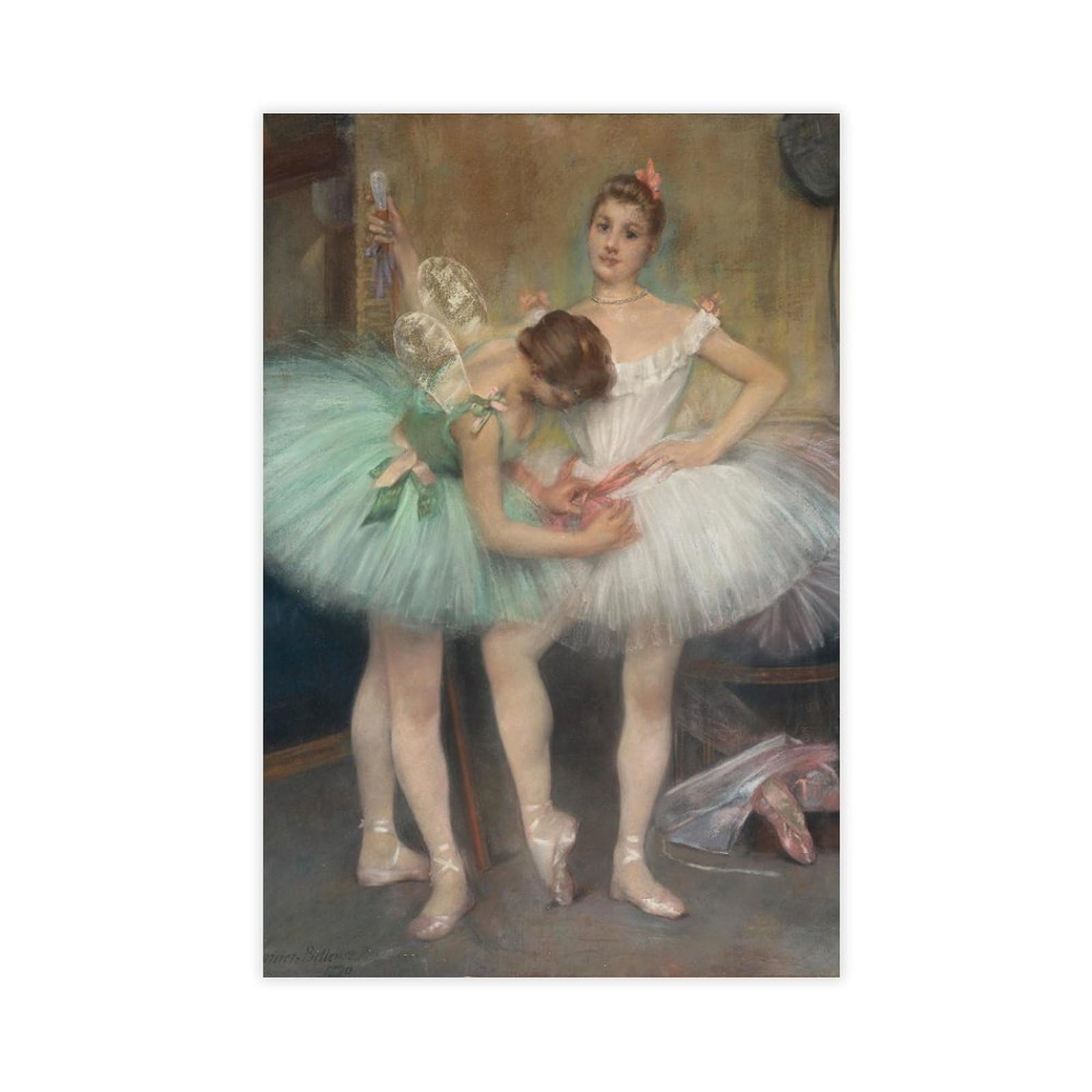 MSDGXL Backstage at The Ballet Canvas Poster for Living Room Decor Gift