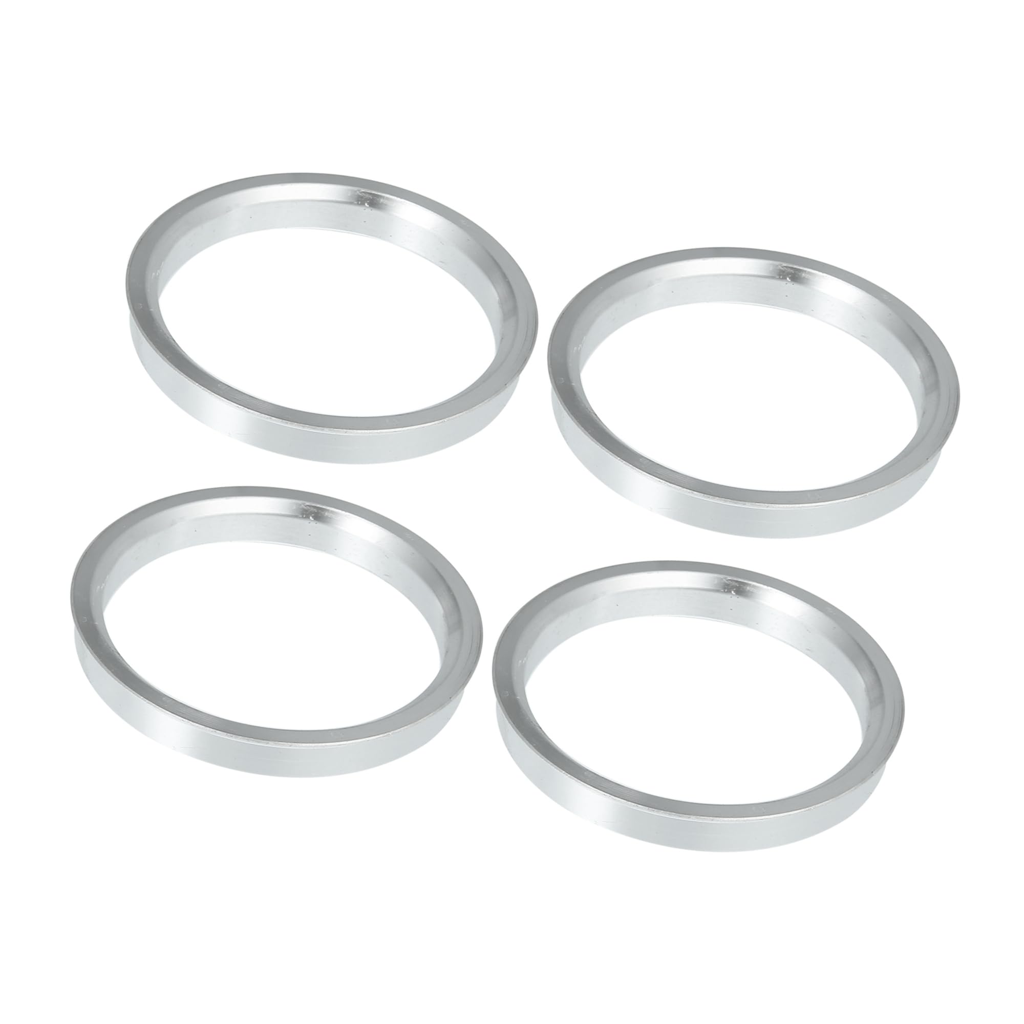 TUCKBOLD 73.1mm to 63.3mm Universal Car Hub Centric Rings Silver Tone - Pack of 4 Automotive Parts