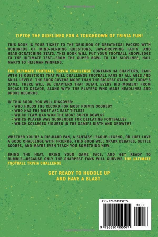 The Ultimate Football Trivia Challenge: Over 600 Quiz Questions for Die-Hard Football Fans - Image 2