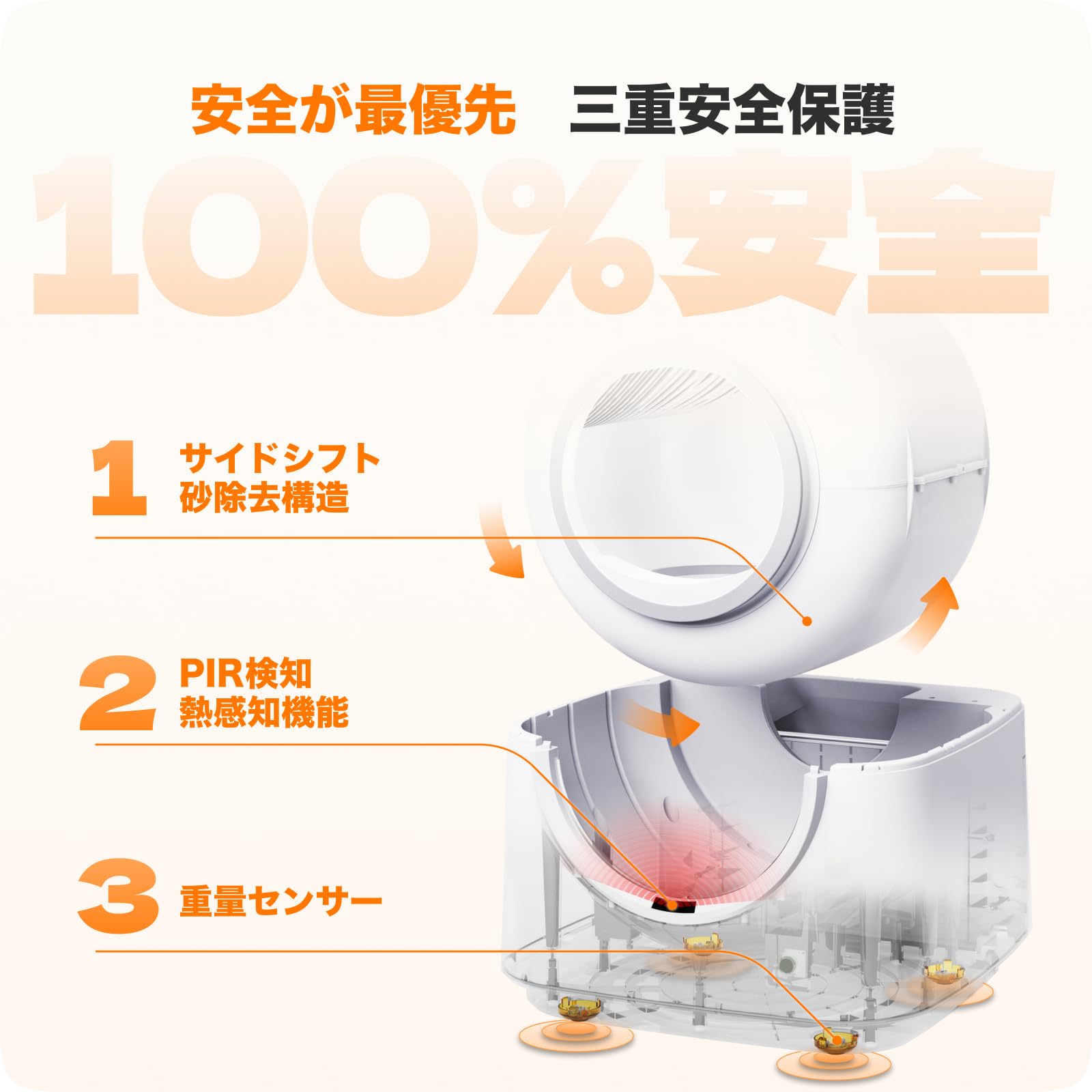 Amazon | 【HHOLOVE】猫自動トイレ 全自動猫トイレ 【動物病院＆獣医師