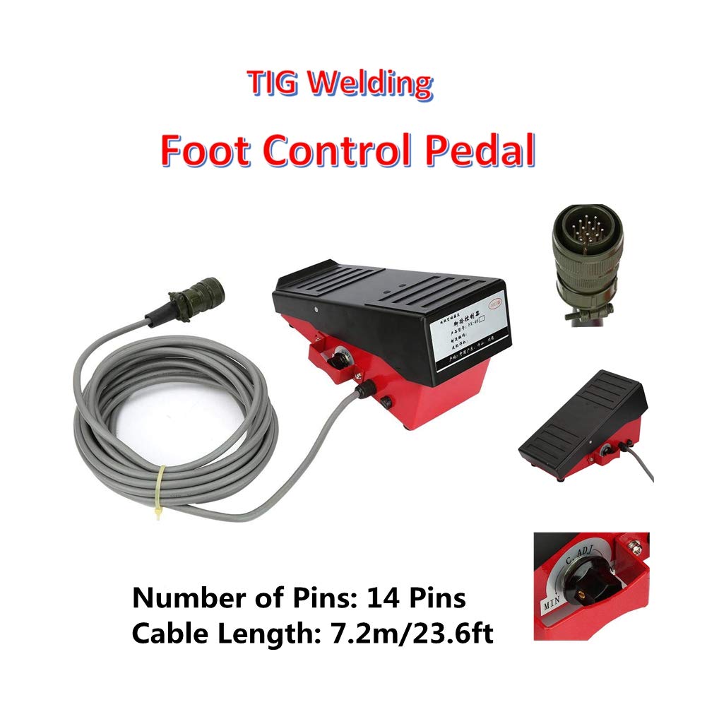 Foot Control Pedal, Foot Pedal for TIG Welder, 14Pin Plug Foot Control