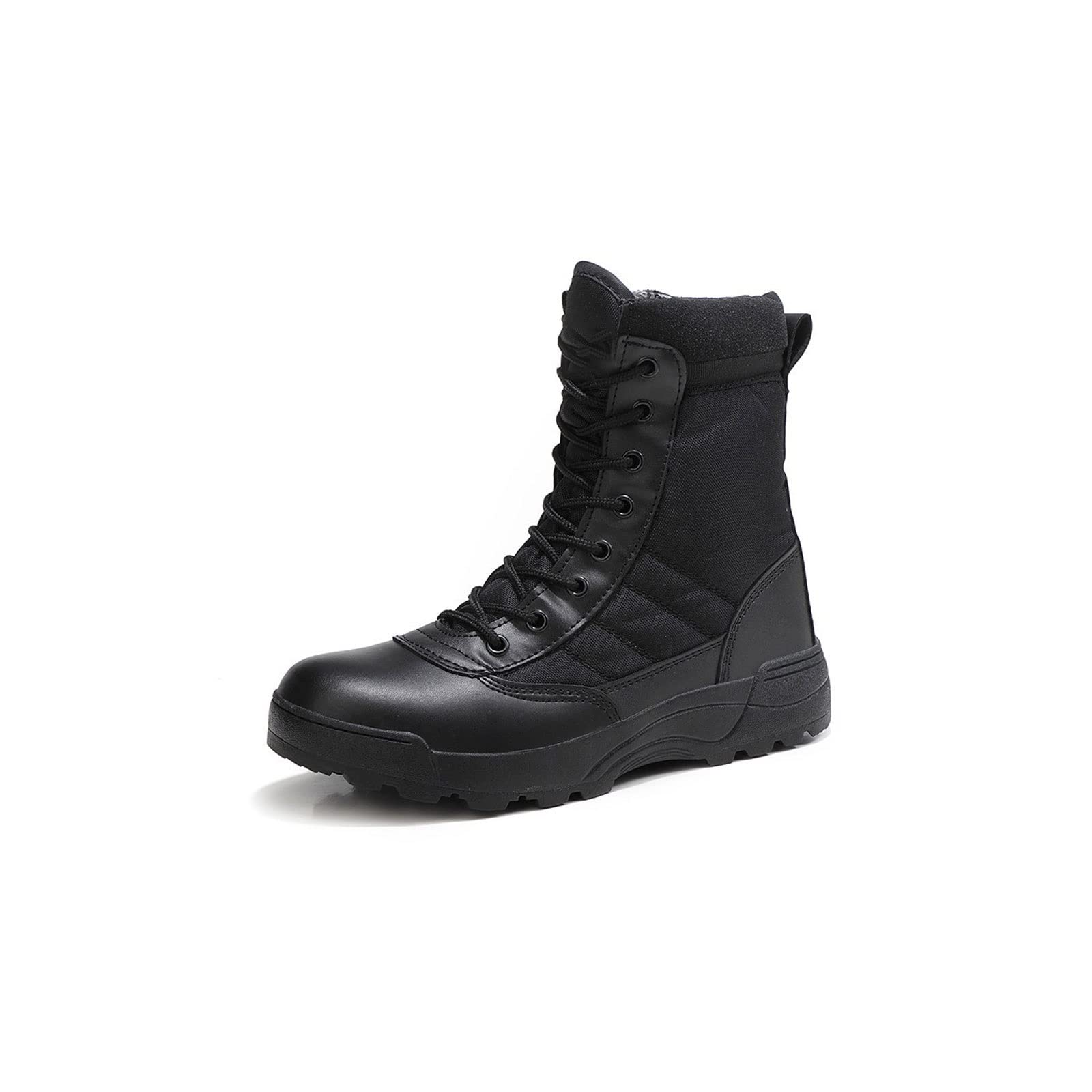 LOTFI Men's boots Tactical Army Boots Men's Special Forces Desert Combat Army Mountaineering Shoes Wear Cushioning Work Safety Flats (Color : Hortel�, Size : 41)