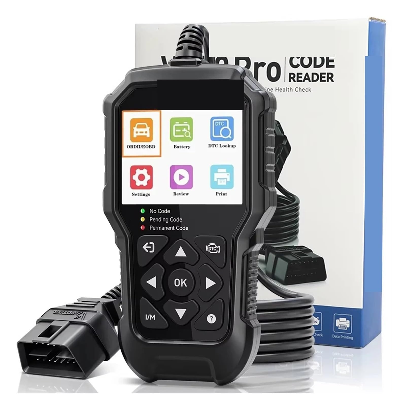 Controlla La Disponibilità Del Lettore Di Codici Motore I/M Scanner OBD2 Strumenti Diagnostici For Auto Funzioni Complete For Tutti Gli OBDII Test Bidirezionale