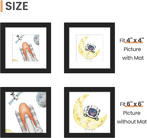 Vista 11 de upsimples - Marco para fotos por 3 unidades. Negro