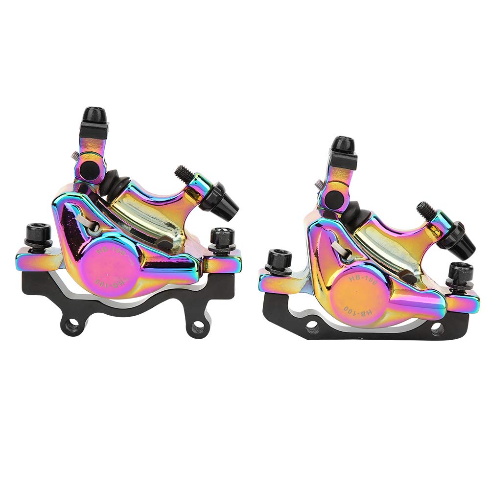 Generic Hydrauliczne Hamulce Rowerowe, Mechaniczne Hamulce Tarczowe Zestaw Hamulca Tarczowego Roweru CNC (Błyszczący; 3x2,6 mm)