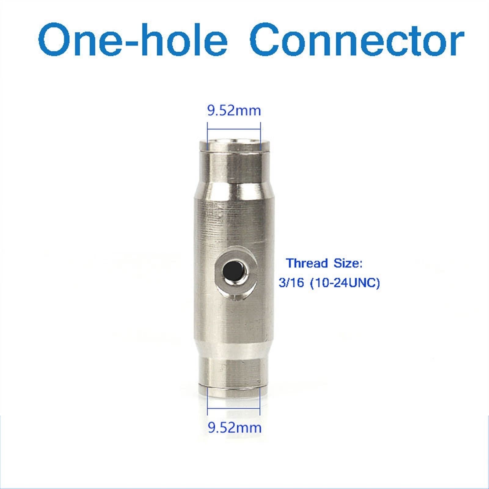 Boquillas de nebulización para patios, Boquillas de nebulización latón alta presión, paquete 40, conector rápido 0,1-0,8mm 10/24 UNC 3/8in