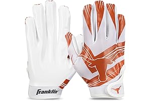 Franklin NCAA Youth Receiver Gloves for UT Longhorns Football