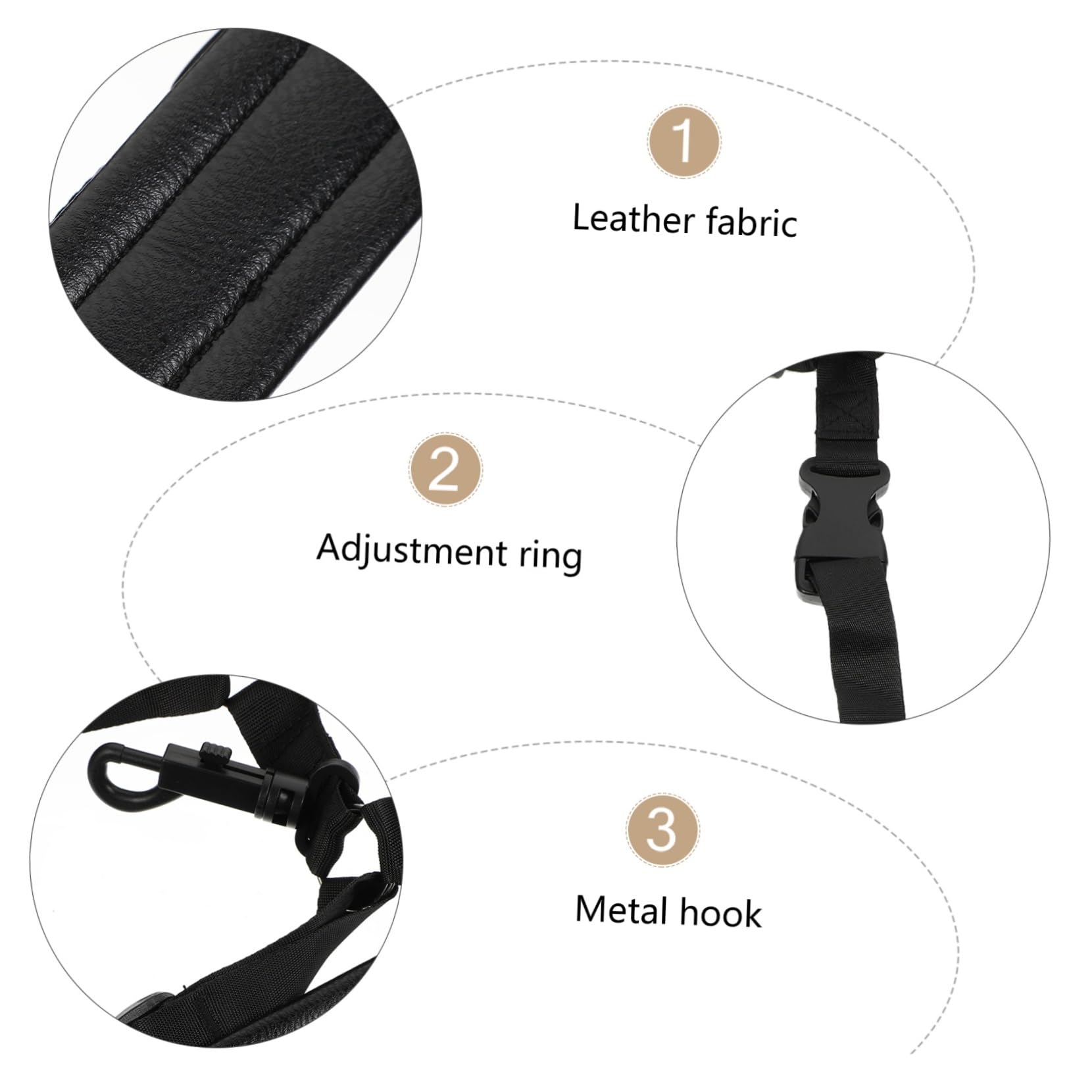 Tracolla per Sassofono Regolabile Imbracatura Utile per Sassofono Cintura Doppia Spalla Materiale di Confortevole e Resistente