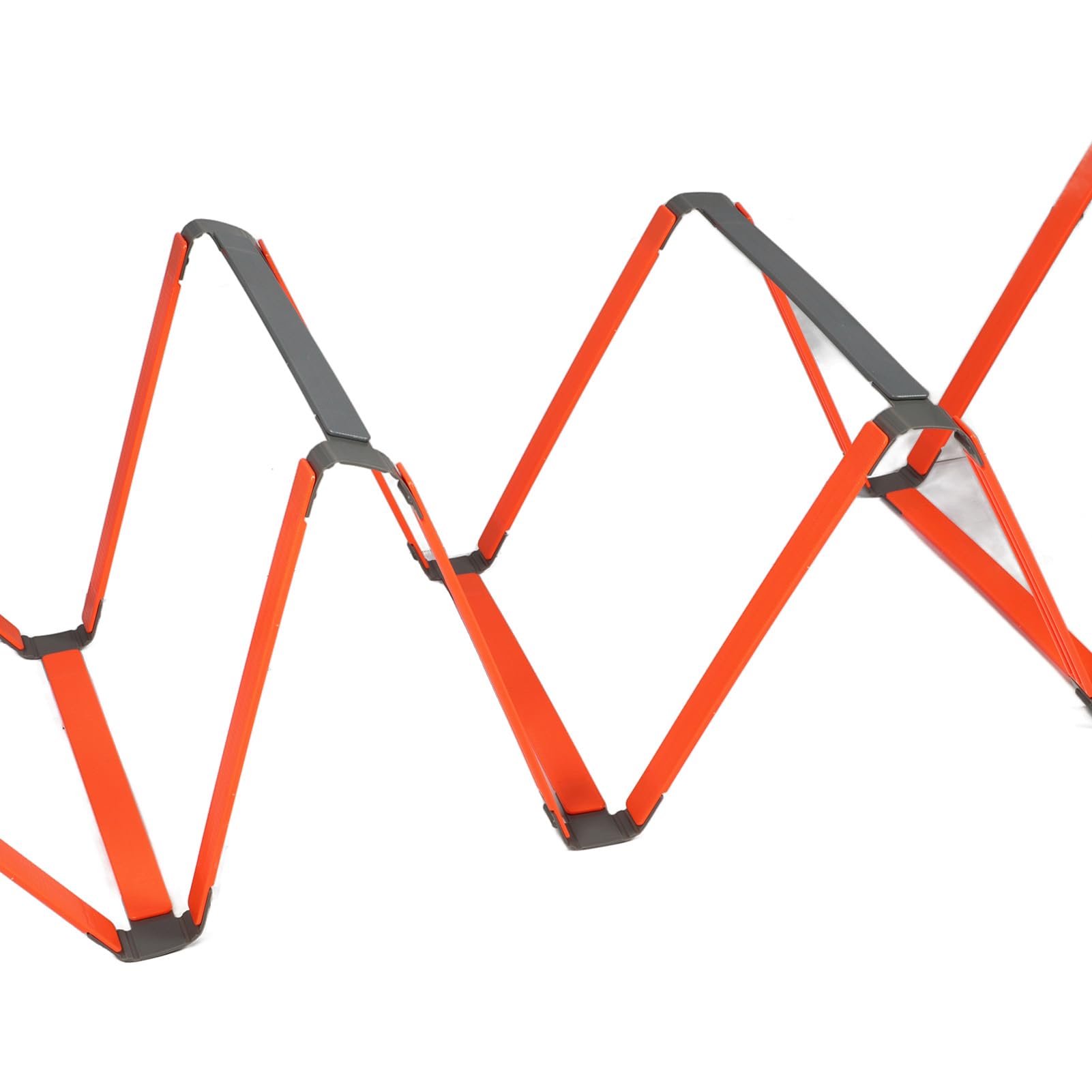 FUZHUI Non Slip Agility Ladder, ABS Speed Training Ladder for Soccer Football Fitness, Easy to Assemble and Store, Orange, 5m/16.4ft Length, Includes Storage Bag