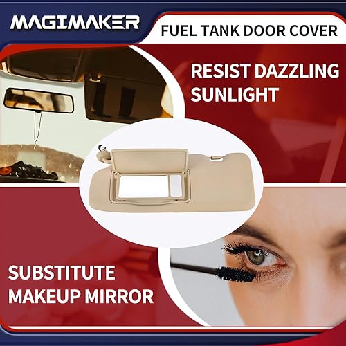 Miniatura 6 de Magimaker Visera solar lateral para Honda CRV 2017 2018 2019 2020 2021 2022 Reemplazo 83280-TLY-H11ZB delantero izquierdo  Pantalla de protección