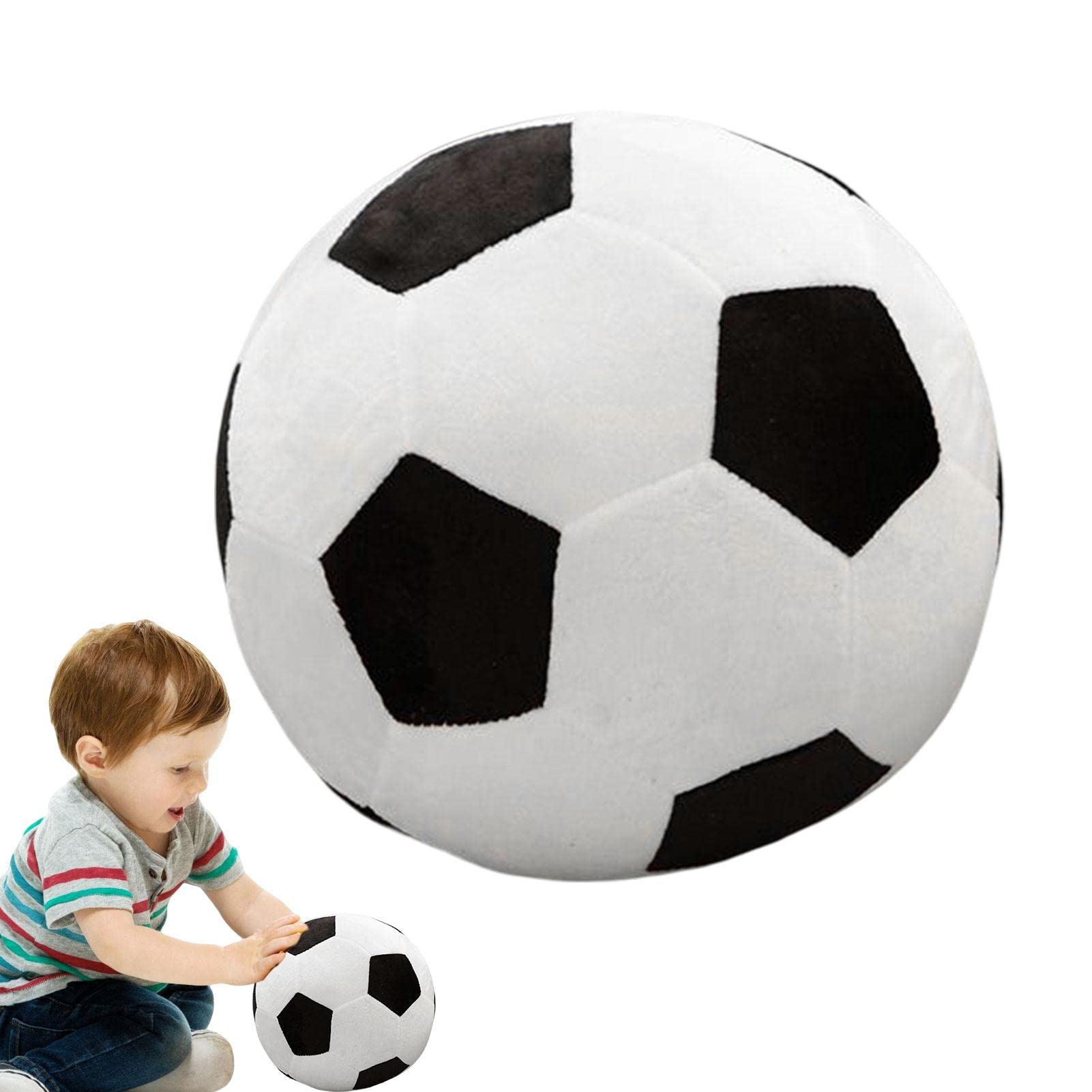 Benares Ballon De Foot En Peluche – Oreiller Doux, Super Moelleux, Déco Sportive Et Câlin Réconfortant Pour Enfants Et Fans