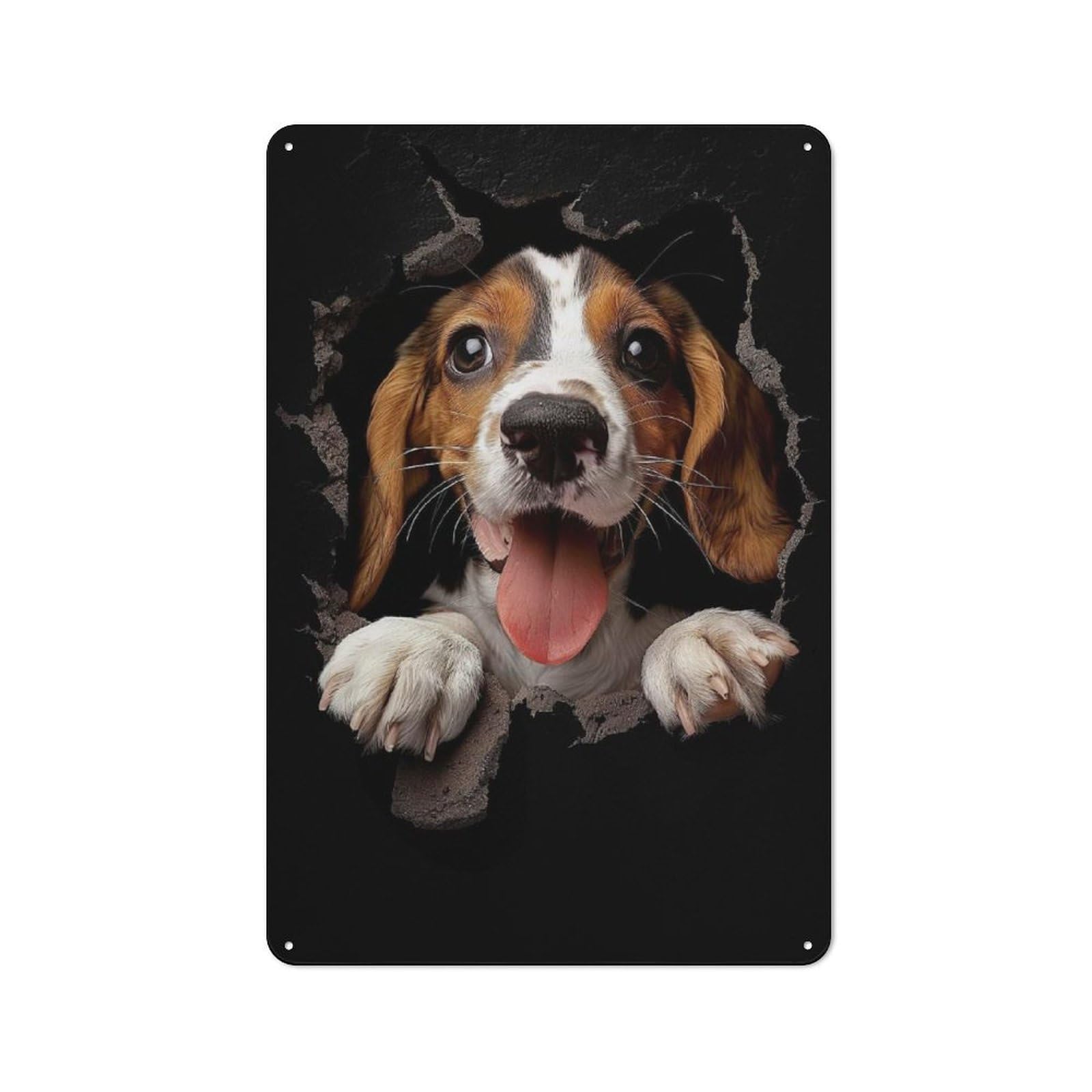 English Foxhound Retro Tin Sign 30x20cm for Guest Room Or Hallway, for Kitchen, Dining Room And Home Bar Wall Decor