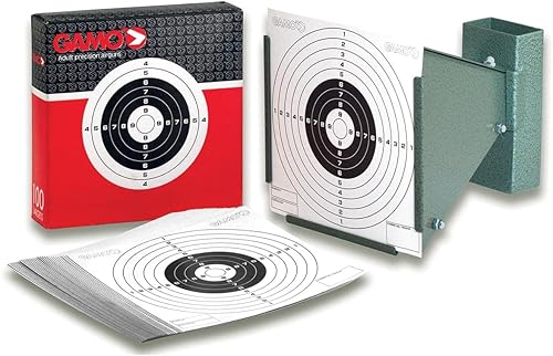 Gamo Trampa de pellets de cono, plegable, 100 objetivos de papel