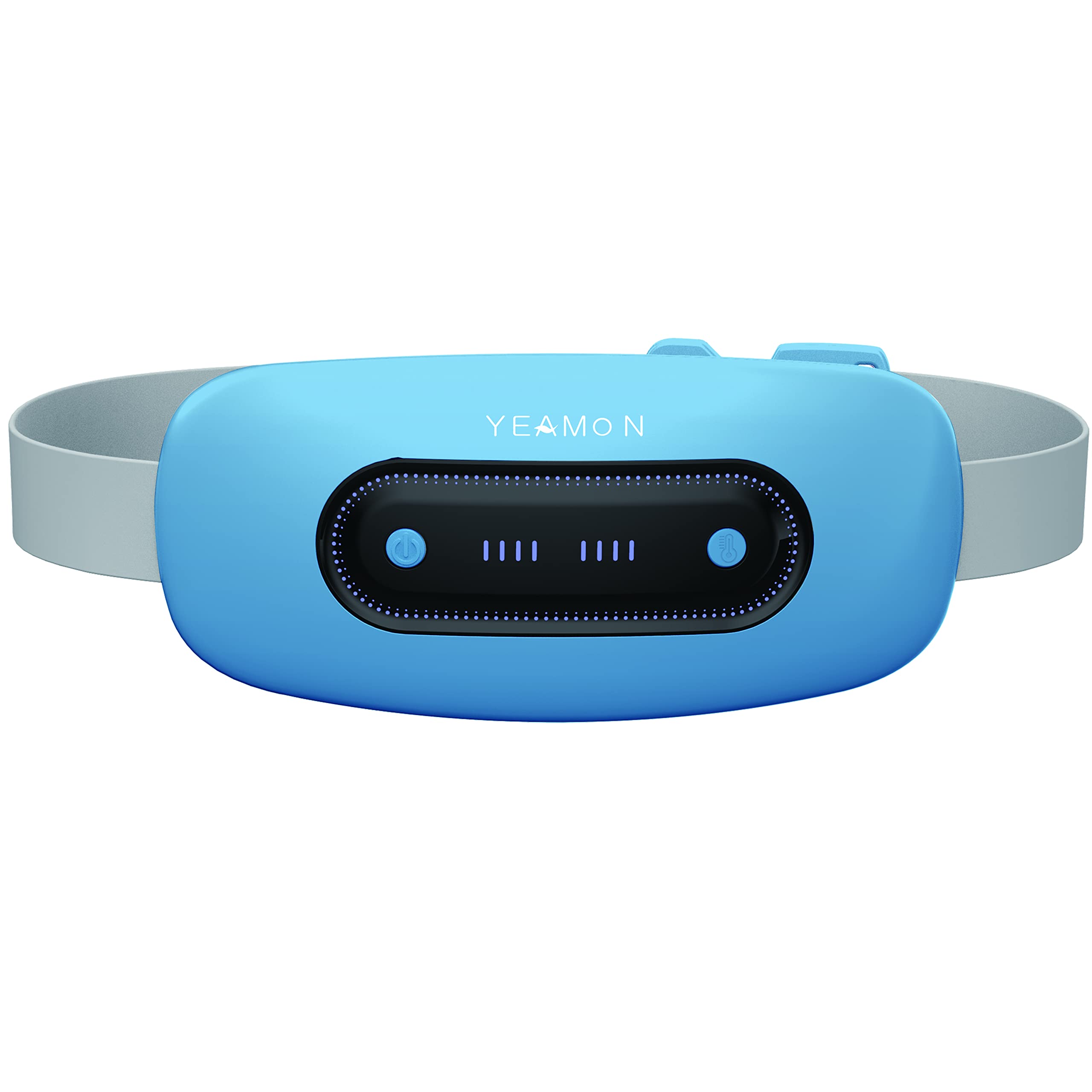 Electric Heating Pad, Upgraded Portable Cordless Heating Pad with 4 Heat Levels and 4 Massage Modes, Fast Heating Belly Wrap Belt, Back or Belly Heating Pads with Auto Shut off Large (Blue)