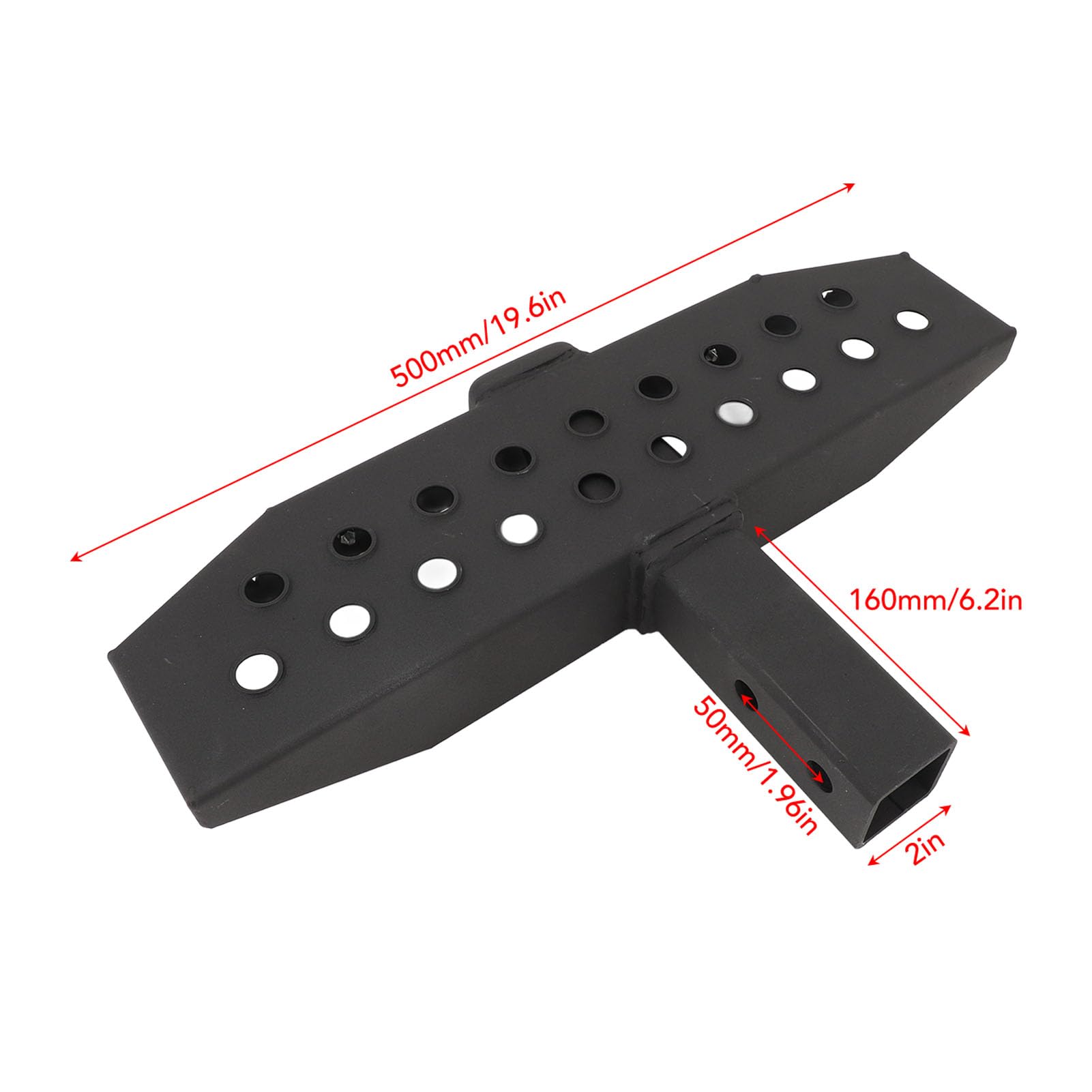 Hitch Step Steel 600lbs Duty Rear Bumper Tra Protector With 5 8in