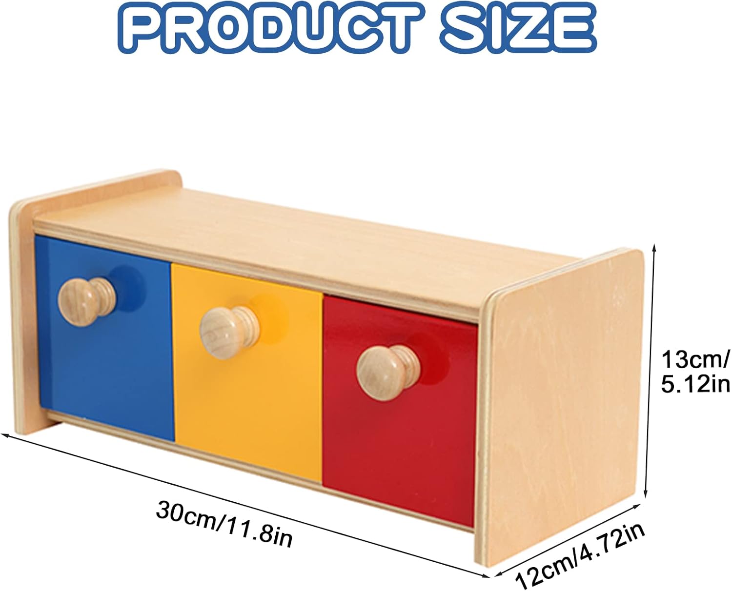 Montessori Materials Box w/Bins Toddler for 1-3 Years Old Educational Tools Preschool Early Development Baby Toy