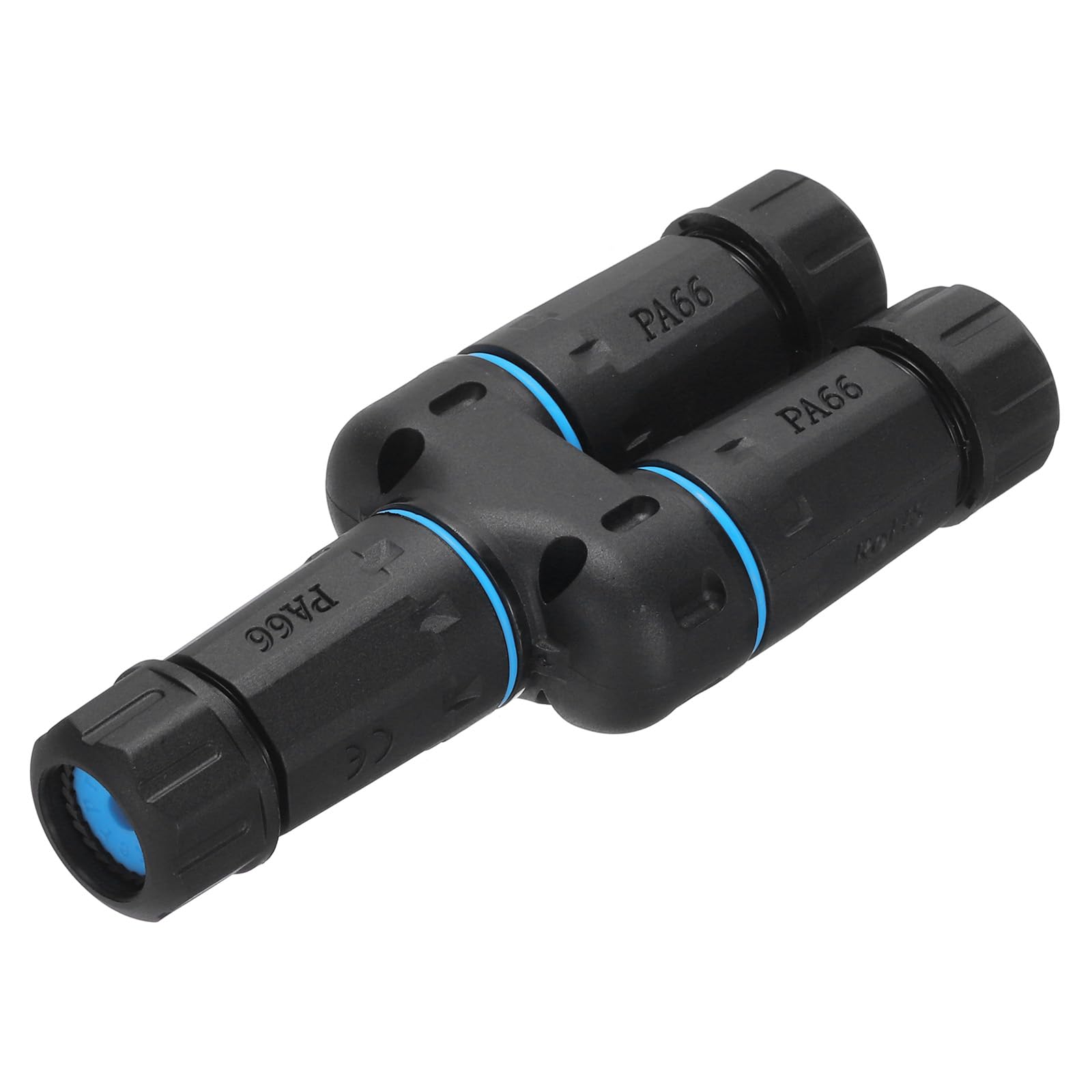Sourcing Map Coupleur RJ45 étanche femelle femelle IP68 1 entrée 2 sorties Ethernet LAN extérieur Cat5 Cat6 Cat7 Cat8