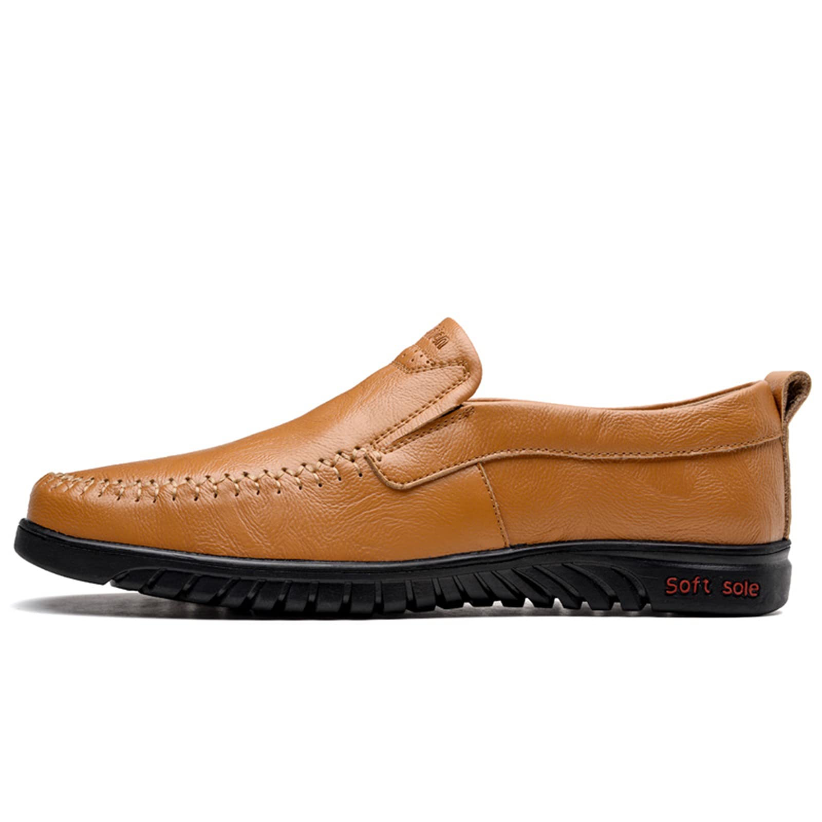 Hombres Casual Slip On Mocasines Zapatos de conducción Vestido de Cuero Mocasines Zapatillas Walking Boat Shoe Flats