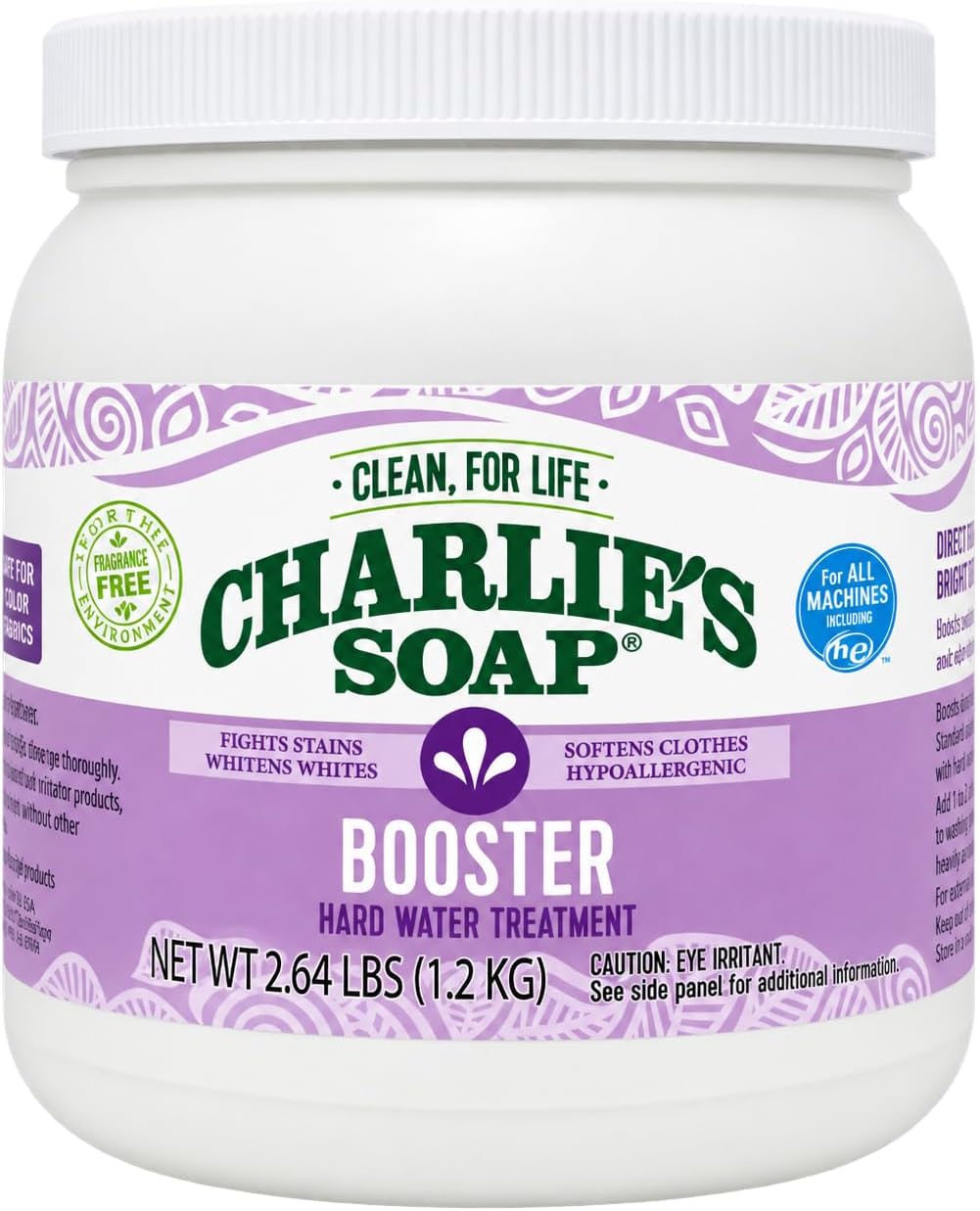Charlie's Soap Laundry Booster and Hard Water Treatment, 2.64-Pounds (Packaging may vary)