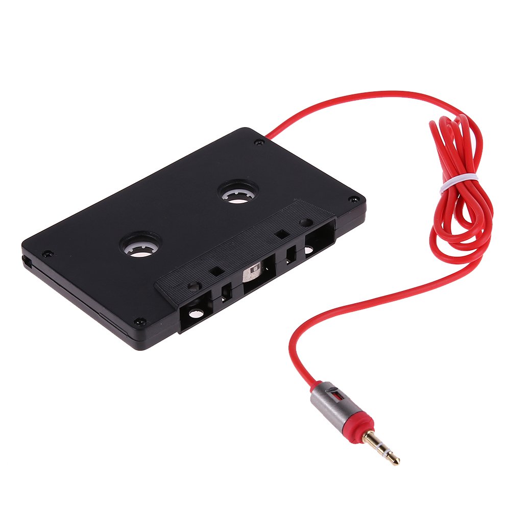 DOMYBEST Adaptateur Cassette pour Voiture Adaptateur à Bande Cassette Convertisseur de Lecteur Mp3 pour Auto Radio Prise Jack 3,5 mm