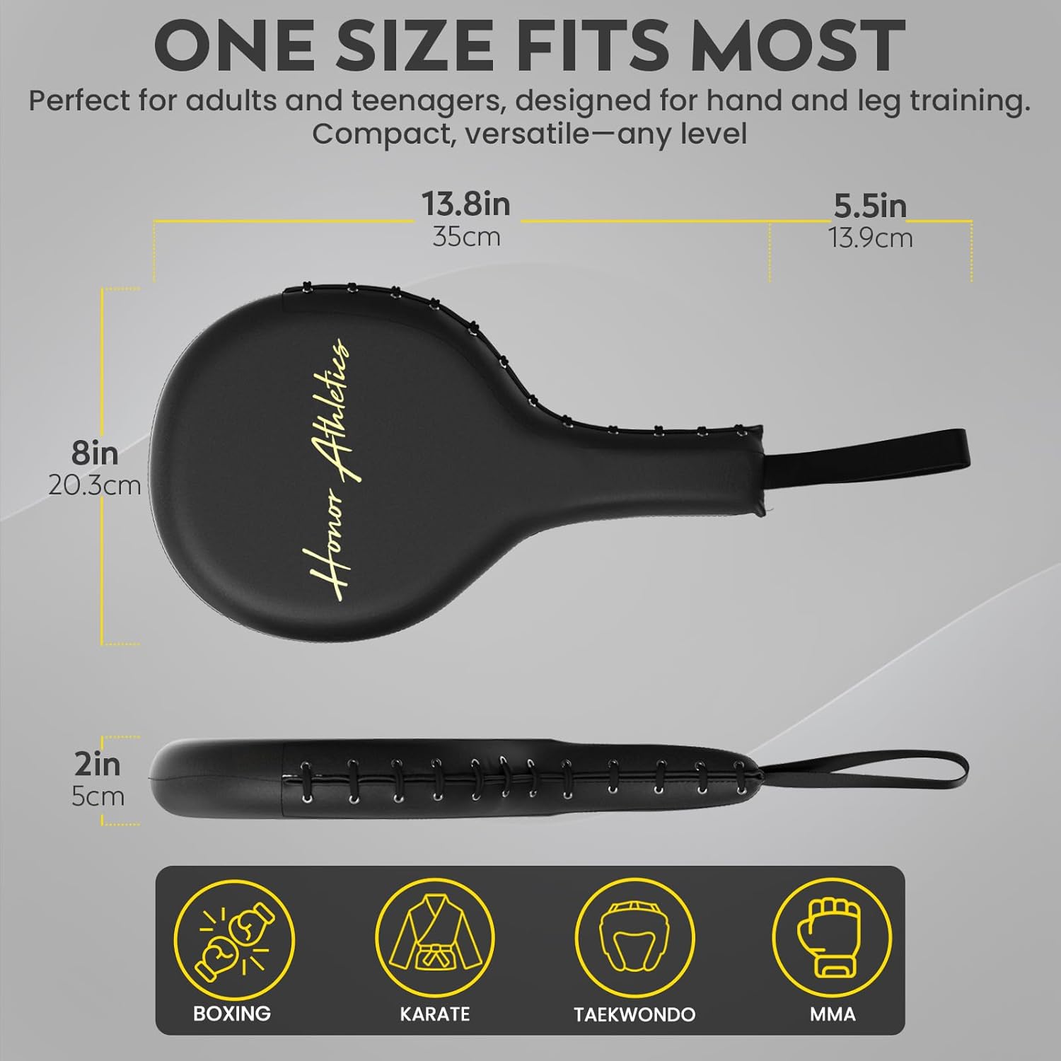 Honor Athletics Professional Boxing and MMA Punching Paddles (Pair)