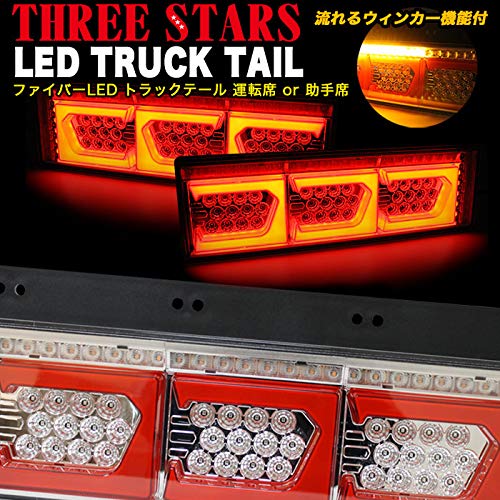 トラックのテールランプ、ウィンカーランプ。本体 TST Industries ZX-25R ウィンカー内蔵LEDテールライト｜AxxL