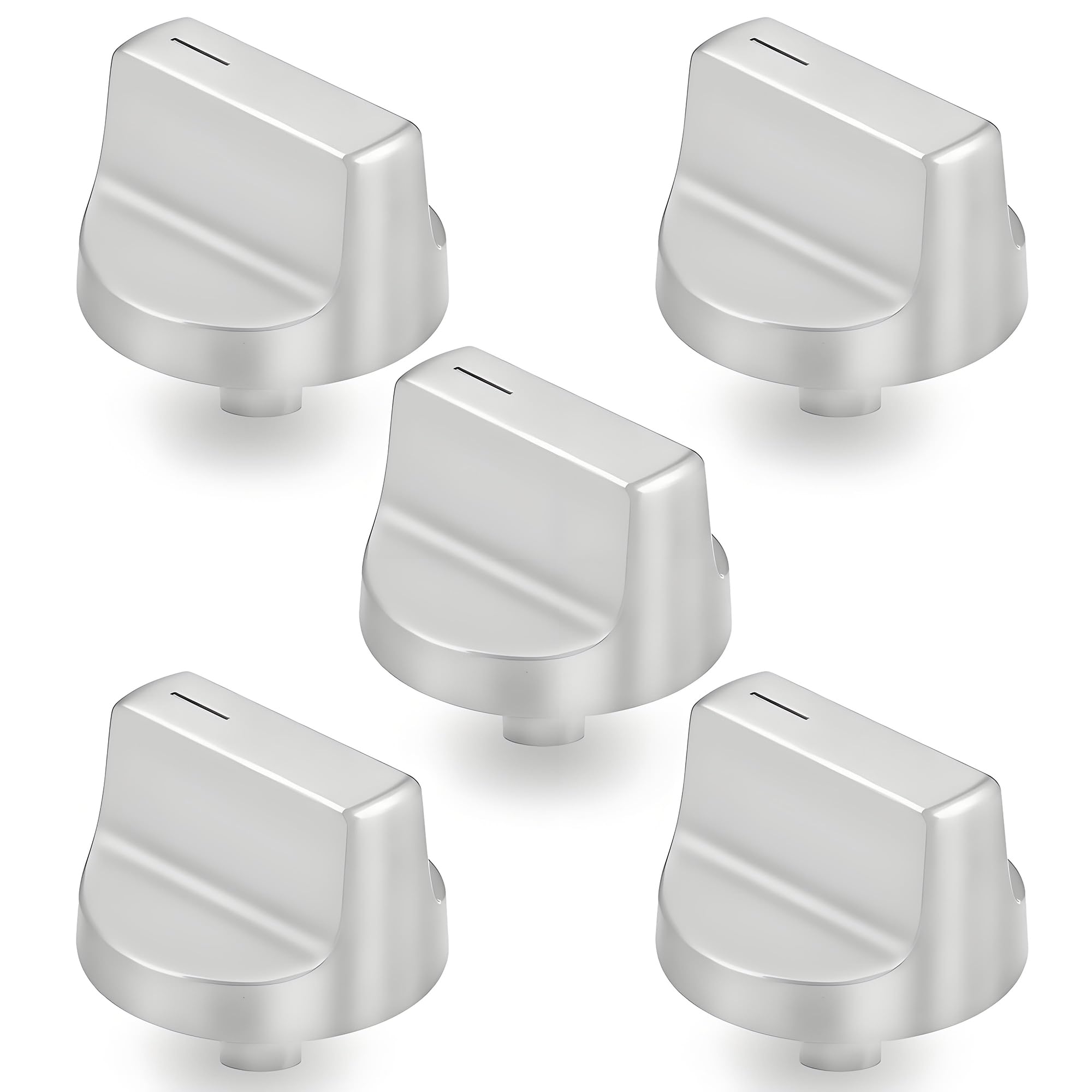 W11366438 Stove Knobs Compatible with Whirlpool Gas Cooktop Range - 5 Pack