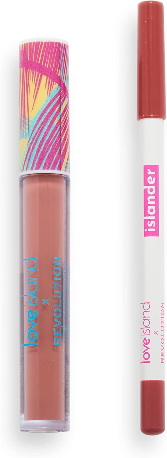 Makeup Revolution X Love Island, Coupled Up Lip Kit, Bombshell, 1 x 3ml