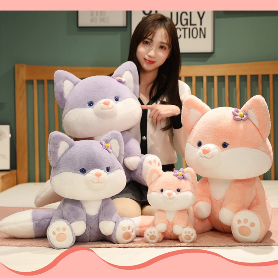 Amazon｜[LSDZW] 抱き枕 狐 ぬいぐるみ きつね もこもこ 可愛い