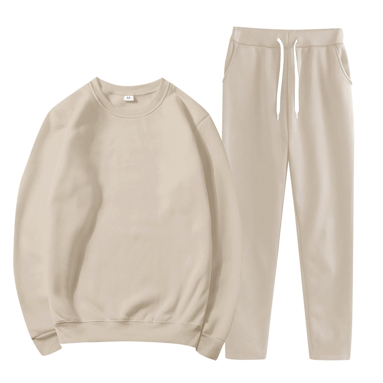 Felpa e pantaloni joggers in tessuto scuba Donna, Marrone | Milano