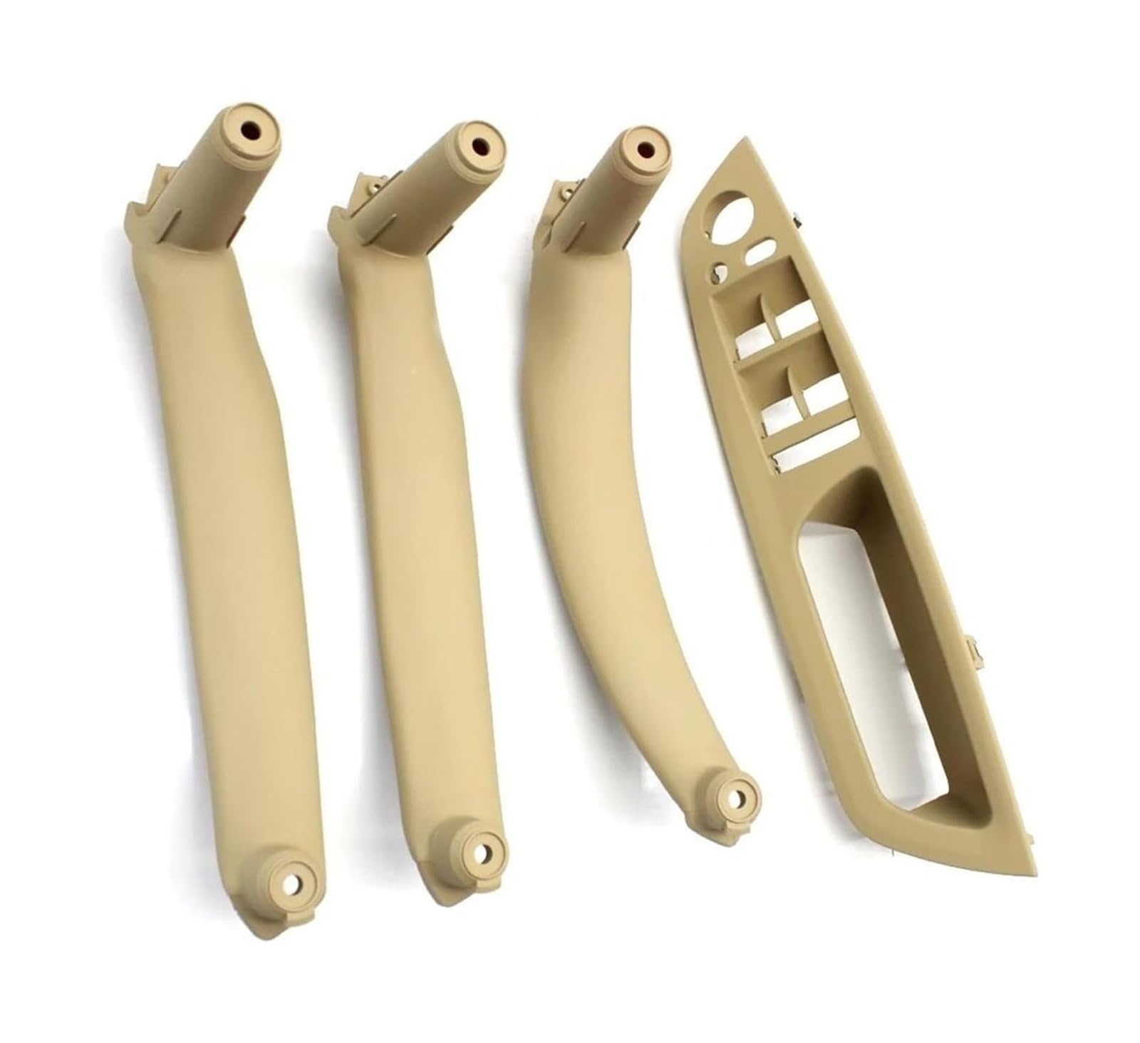 FANGZIQF Inner Door Pull Handles LHD RHD Inteior Door Pull Handle Kit for X5 for X6 E70 E71 2007-2013 4PCS Set(Beige,RHD)