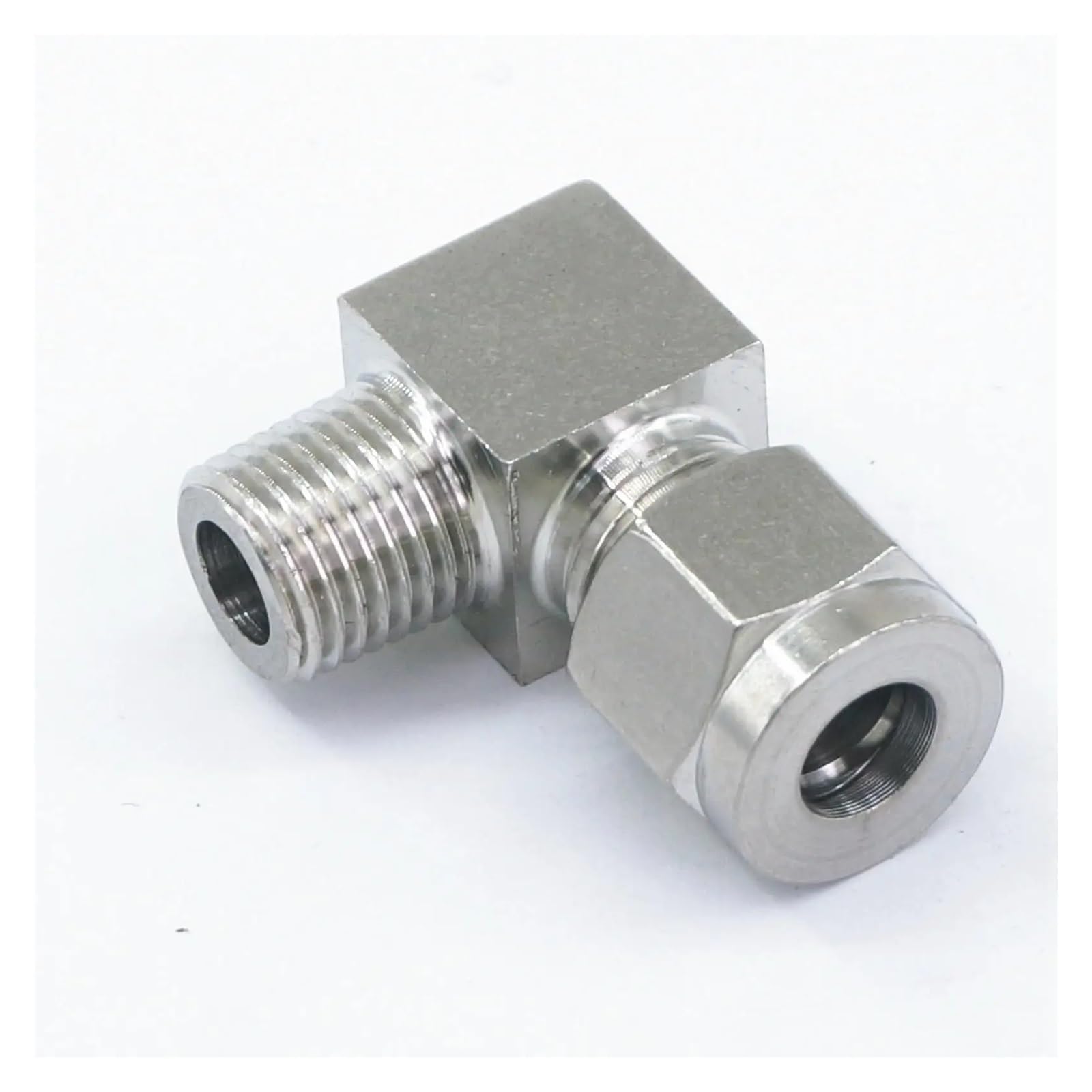 Rvblrdse One Color Fit Tube O/D 8Mm -1/4" Bspt Elbow 304 Stainless Steel Ferrule Pneumatic Air Compression Fitting