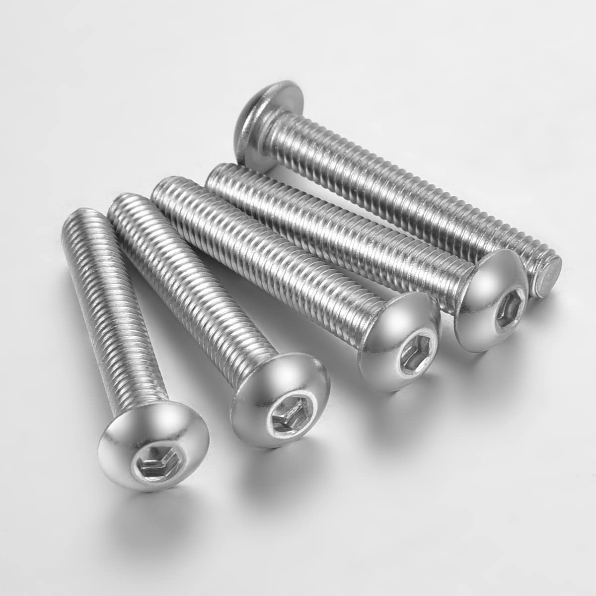 Viti A Testa Cilindrica Con Brugola 8-32 X 1/4'' - Acciaio Inox 18-8 - Confezione Da 50 Pezzi