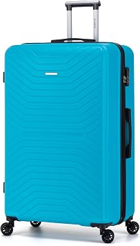 FLYMAX XL 32" Extra Large Suitcase 4 Wheel Lightweight Luggage Hard Shell Check in Hold Travel ABS 125 Litre Capacity Travel Case with 3 Digit Combination Lock + Telescopic Handle