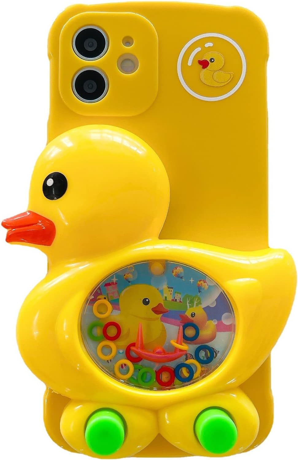 LMA 3D Phone Case Phone 14 Pro with Funny Duck Games Creative Novelty Play Case Soft Silicone for Teen Compatible with iPhone Case 14 pro(Compatible with iPhone Case 14 pro) Yellow