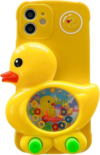 LMA Funda para teléfono con diseño de pato 3D 11 con juegos, funda de plástico novedosa compatible con iPhone 11 para adolescentes (compatible con