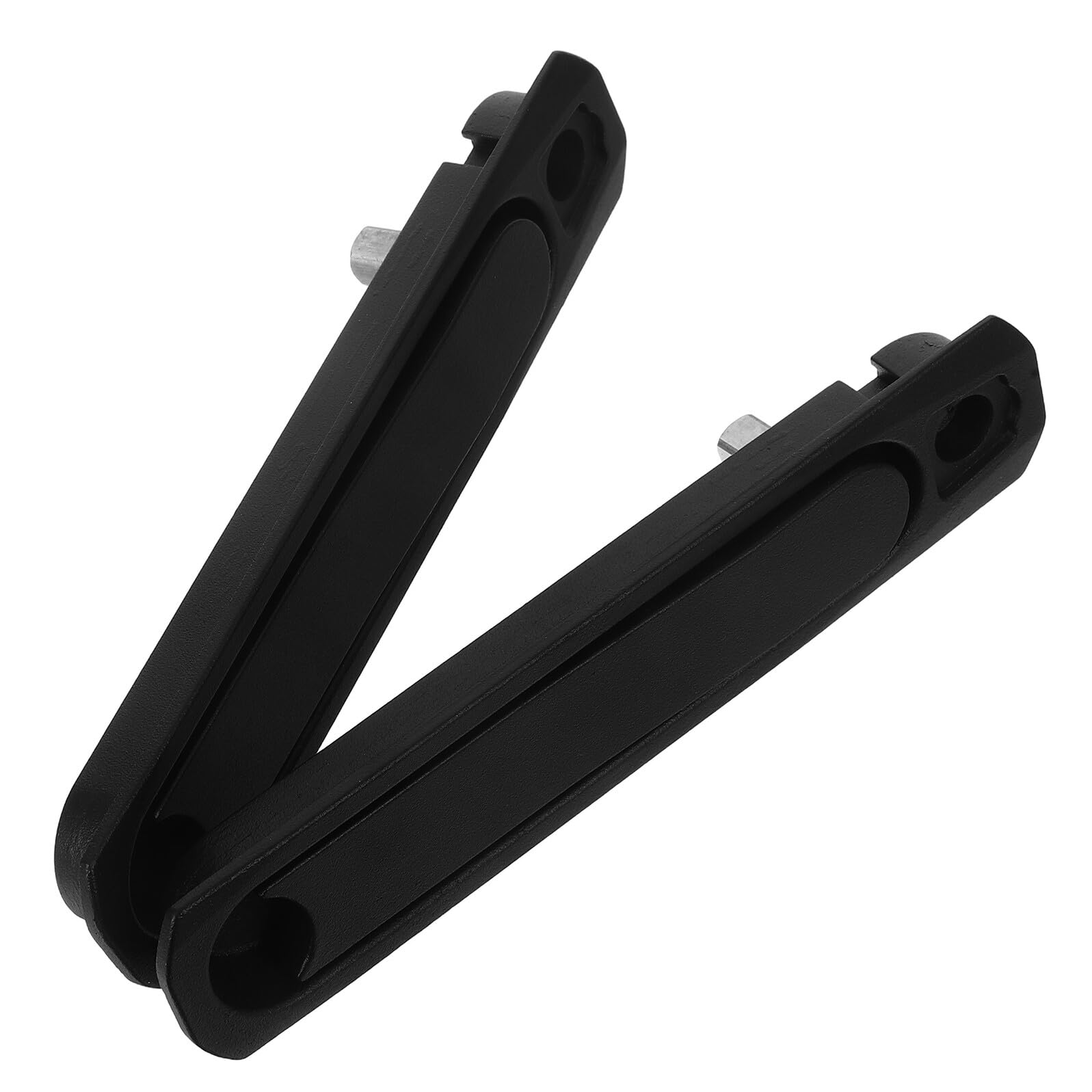 Manija oculta para puerta corrediza de vidrio mosquitera en aleación de zinc negro pack de 2