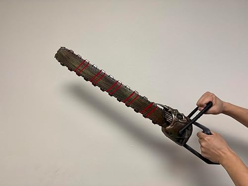 Miniatura 2 de 30.5 pulgadas de espuma de Halloween motosierra Prop Prop Prop Machete de sangrado falso