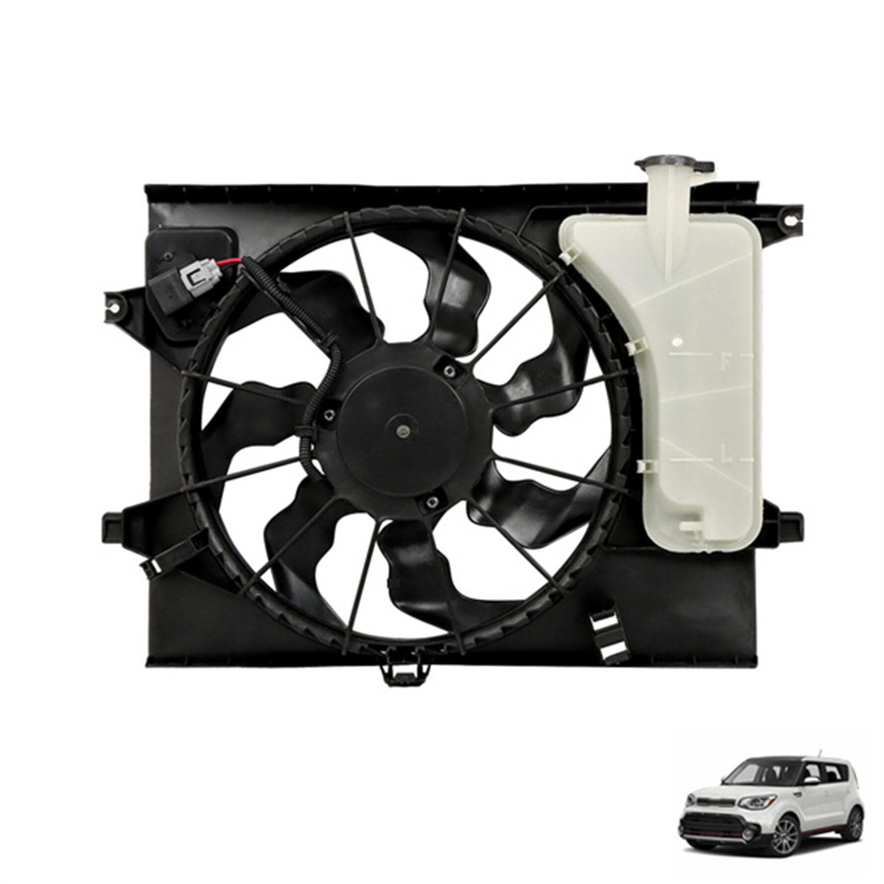 munirater Radiator Cooling Fan Assembly Replacement for 2012-2019 Soul 1.6L 2.0L 253802K600 25380B2000 KI3115134 620-859